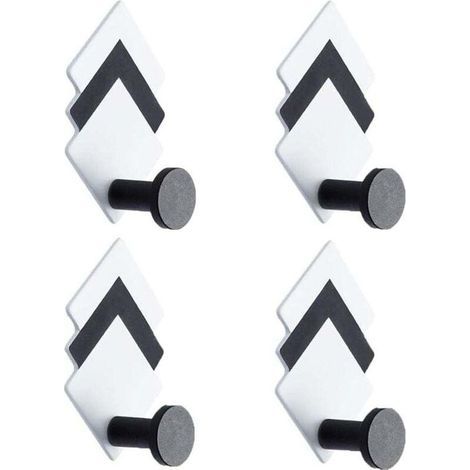 Set di 4 ganci adesivi da parete, portasciugamani da bagno, portasciugamani da cucina, ganci adesivi per asciugamani da bagno (64 cm) (1/3)