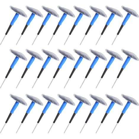 Zoternen Toppa per pneumatici 24 pezzi. Gomma, Yosoo 24 pz. Toppa professionale per pneumatici per auto e moto in gomma, toppa per riparazione forature pneumatici (60 9 mm) per colla per pneumatici a (1/5)
