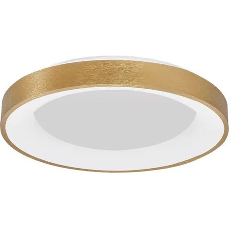 [NEUWERTIG] B-Ware Nova Luce Deckenleuchte Deckenlampe Rando Thin Led Gold Warmweiß Dimmbar 60 Cm