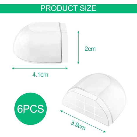 Stück Türstopper für den Innenbereich, selbstklebende Türstopper, Bodentürstopper, transparente Türstopper für alle Hartböden, Türstopper