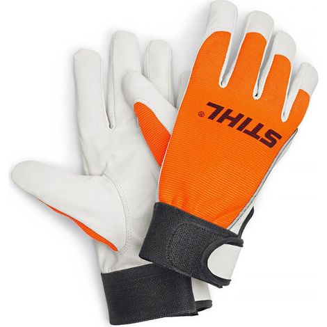 Stihl – Gants de manutention en cuir synthétique – Résistants à l’abrasion et aux déchirures – Norme EPI EN 388 et EN 420 – Pour travaux de précision