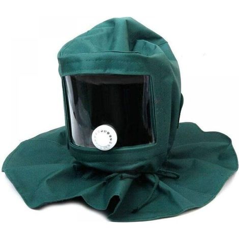 Casque Masque de Protection AntiVent Antipoussière pour Sablage Sableuse Bricolage (1/4)