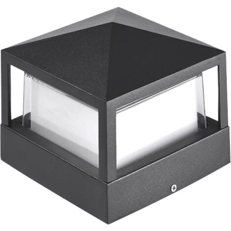 BARKBUSTERSLampe de Poteau Lampe Pilier Portail Lampe D'exterieur lumiere colonne lampe Villa etanche Aluminium jardin paysage pelouse porte cloture entree lumie (1/4)