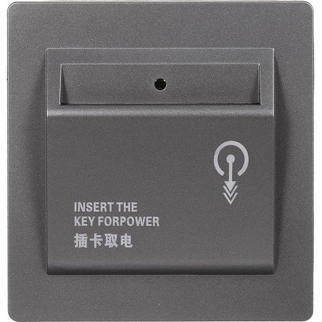 40A Hotel Energy Saver Switch Aluminum Alloy ABS Card Insert (1/5)