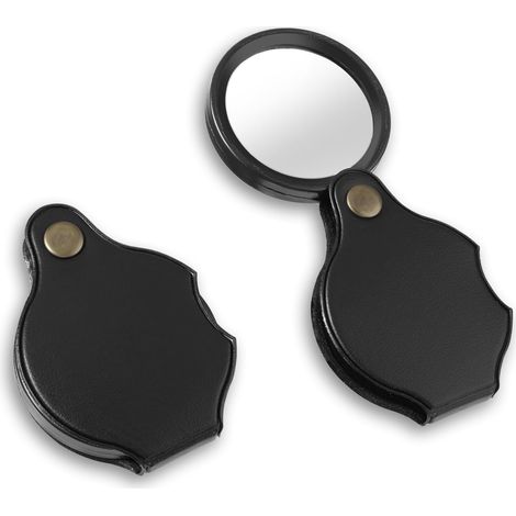 CSPARKV 2 Pack 10x Mini Pocket Magnifying Glass - Foldable Reading Magnifier - Small Magnifying Glass for Reading, Books, Newspapers, Maps, Jewelry, Jewelry Repair (1/5)