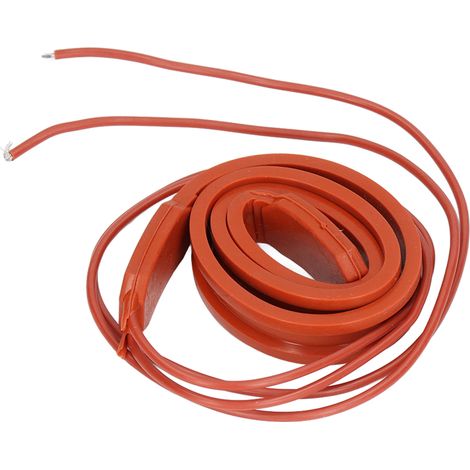 Bande chauffante en silicone étanche et flexible, antigel et autorégulante, 220 V (1/5)