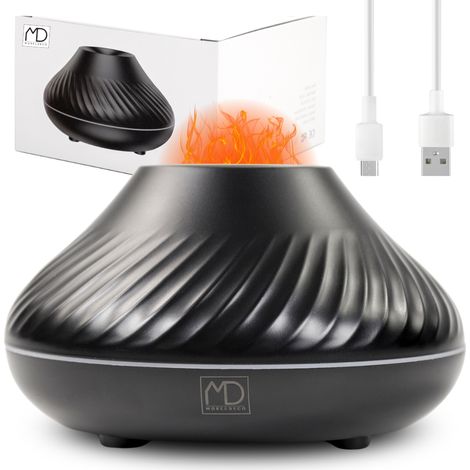 Umidificatore d'aria, diffusore di oli essenziali, aromaterapia, fuoco, profumazione per la casa, relax