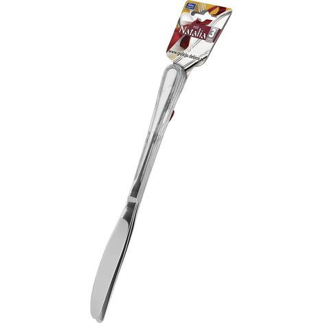 Cuchillo Natalia de acero inoxidable, juego de 3 piezas, acabado brillante. (1/4)