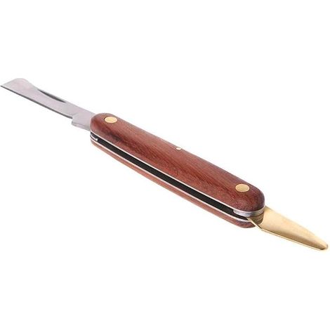 Greffoir en acier inoxydable, greffoir pliant, outil de taille pour semis, manche, greffoir à double ouverture, ciseaux de coupe (1/5)