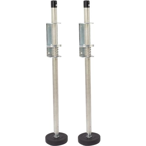 Lot de 2 pieds de nivellement réglables pour échelle de 60 cm, assurant une plateforme stable et un niveau au sol parfait. (1/5)
