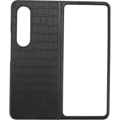 Stoßfeste und kratzfeste Falthülle aus PU-Leder für Samsung Galaxy Z Fold 4, schwarze Schutzhülle (1/5)