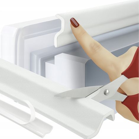Selbstklebende Dichtung für Fenster und Türen, 4 m, weiß – Isolierung, Wärme, Stille