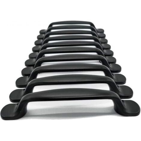 (20 Stück, schwarz) Griffe mit einem Mittenabstand von 96 mm, geeignet für Schränke, Kleiderschränke, Schubladen und Schuhschränke (1/4)