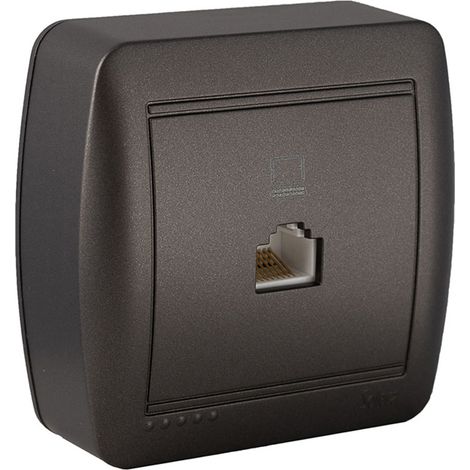 Datenaufnahme RJ45. Kategorie 5e. Oberflächenmontage. Wandserie Mur88ngu Solera
