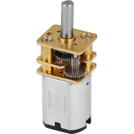 Moteur à engrenages GA12-N20 pour voitures intelligentes, moteur miniature CC à engrenages 3V/6V/12V, moteur à basse vitesse. (1/5)