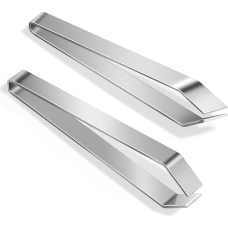 1 Pince À Arêtes Acier Inoxydable Pointe Plate Ou Angulée Pour Filets De Poisson Et Jambon Cuisine (1/5)