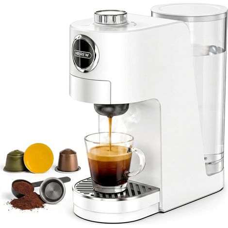 Machine à Café 3-en-1 Monodose, 7 Niveaux de Température (1/5)
