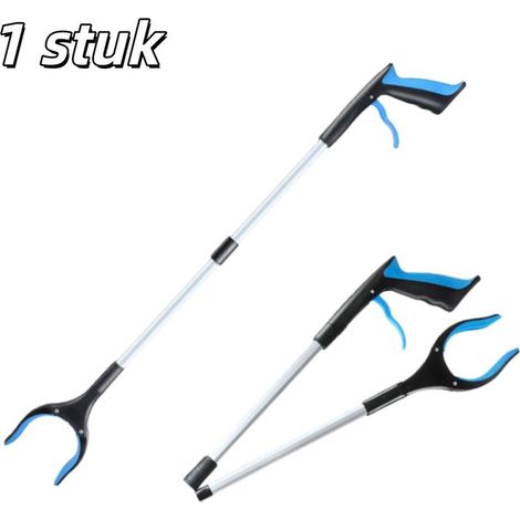 83 cm Multifunktionale, faltbare Abfallgreifer aus Aluminiumlegierung, Blau (1/5)