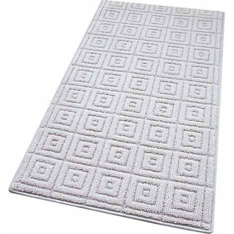 Tapis de Cuisine 3D Coureur Bordé Absorbant Antidérapant Lavable En Différentes Tailles Gris - 50x80 cm (1/4)
