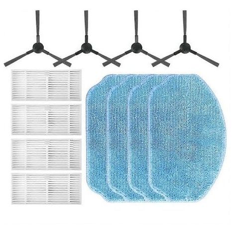 Accessoires pour l'aspirateur robot Mamibot Provac Titan : brosse latérale, filtre HEPA, chiffons de nettoyage, pièces de rechange (1/5)