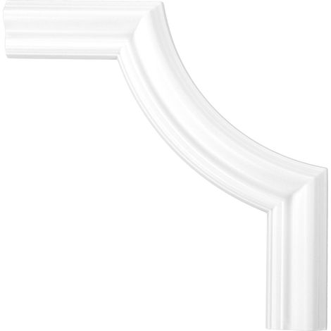 Wand- und Deckenumrandung Fries Stuck PU stoßfest CR824/A/B: Segment CR824B - 230 x 230 x 18 mm (1/2)