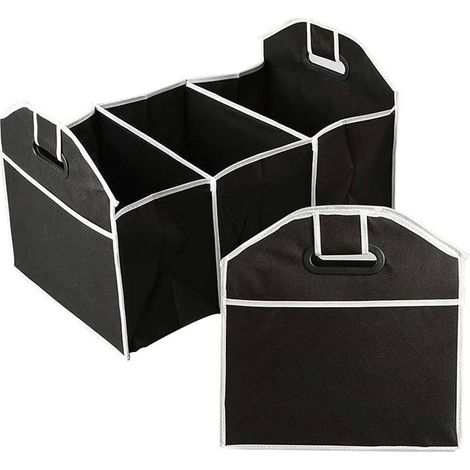 Boîte De Rangement Voiture - Non Tissé - 54 X 33 X 23 Cm - Pour Coffre Et Banquette Arrière - 1 Pièce (1/5)