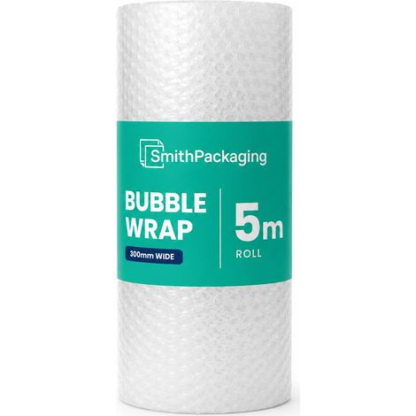 Grand rouleau de papier bulle 300 mm x 5 m – Petites bulles d'air pour déménagement et boîtes de rangement (1/5)