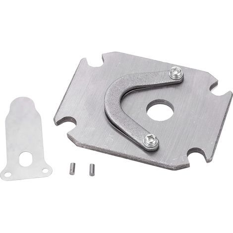 Conjunto de placa de válvula de repuesto para compresor de aire, 3/8 pulg. 48 x 72 mm 1P2.5P3P4P, kit de accesorios de repuesto para placa de válvula de compresor de aire, pieza metálica. (1/3)