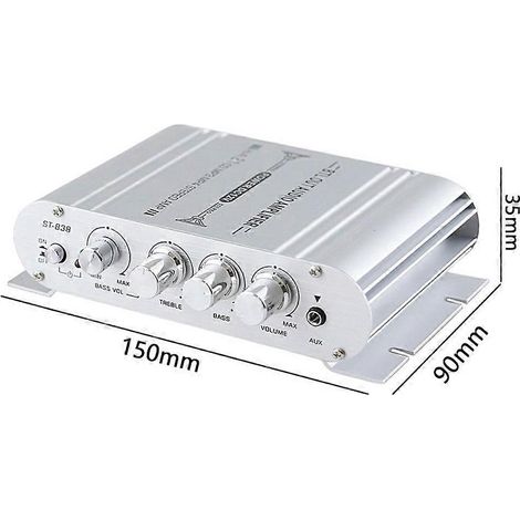 Digitaler HiFi-Leistungsverstärker 2.1-Kanal Subwoofer Stereo-Audioplayer Auto Motorrad Heim-Leistungsverstärker