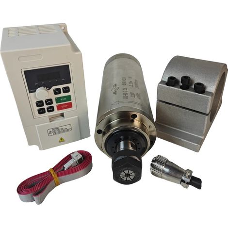 Motore mandrino ER20 da 2,2 kW, raffreddato ad aria, velocità di funzionamento precisa da 10 a 24000 giri/min. (1/2)
