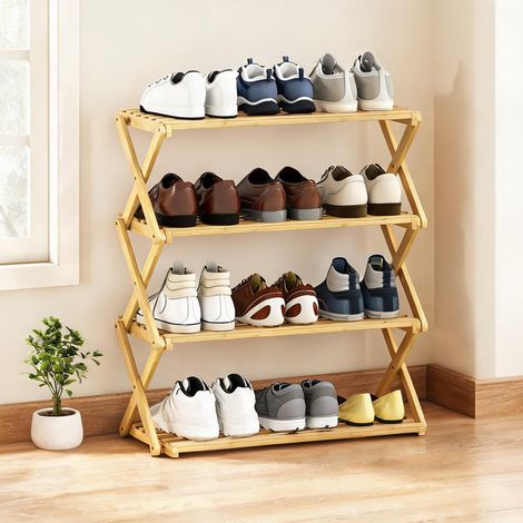 Meuble à chaussures en bambou 60 x 29 x 67 cm (1/5)