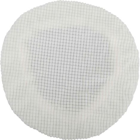 Housse de tabouret de bar pour chaise de 30 à 35 cm de diamètre, respirante, ronde, élastique et anti-poussière.-White (1/5)