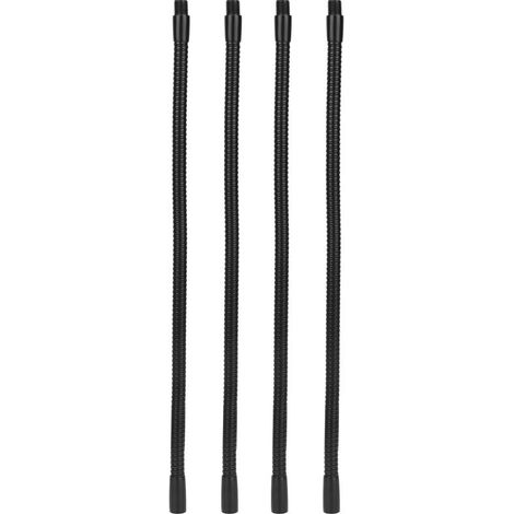 Tuyau de lampe à col de cygne en aluminium. calibre 10mm. Flexible. pour lampe de Table et de bureau. raccords d'éclairage 35cm. 4 pièces (1/5)