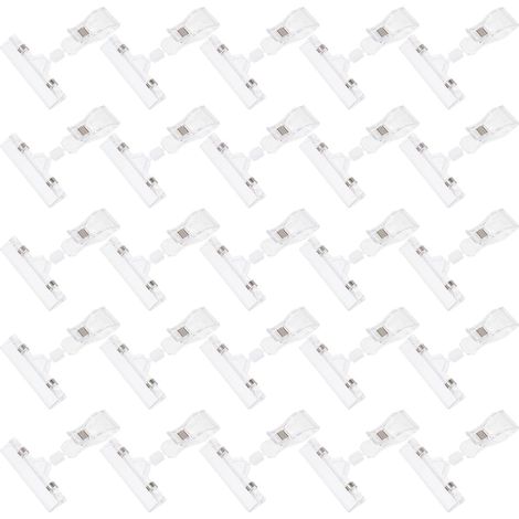 Porte-étiquettes double en plastique PS avec design rotatif, lot (1/5)