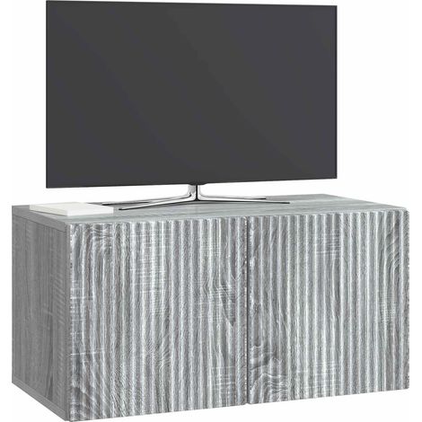 Maison Exclusive - Mobile Porta TV da Muro Grigio Sonoma 59,5 x 31 x 30 cm (1/5)