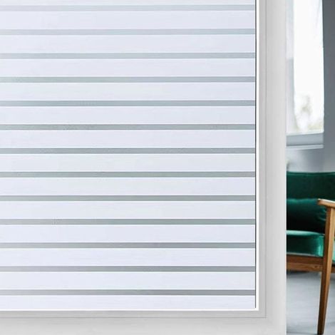 Sichtschutzfolie – Statisch haftende, blickdichte Folie – ohne Klebstoff – für Glasfenster und -türen – 40 x 200 cm (1/5)