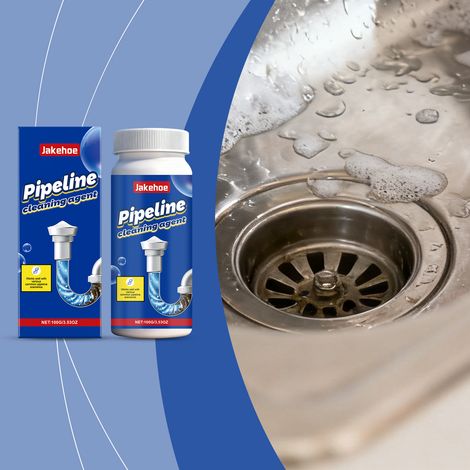 Abflussreinigungspulver, Haushaltsabflussreiniger, einfach anzuwenden, geeignet für verschiedene gängige Rohre – 100 g -- DTEKGAZ (1/5)