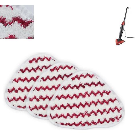 Lot de 3 recharges pour balai vapeur Vileda Power Pad, housses en microfibre - Nettoyeur vapeur à jet chaud Vileda (1/4)