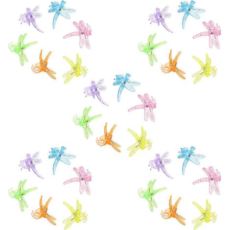 Clips pour orchidées libellule, support pour plantes grimpantes en plastique, 90 pièces (1/5)