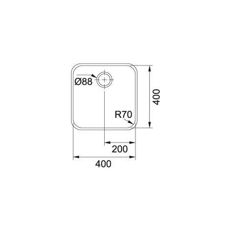 FRANKE FREGADEROBMG ME 110-40 FREGADERO