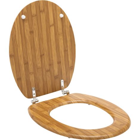 Abattant WC Effet Bambou "Hanoi" 47cm Naturel (1/5)