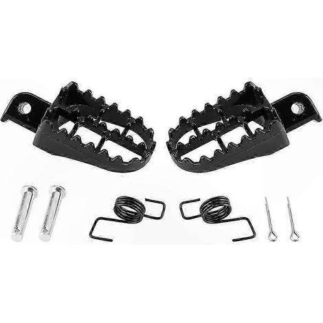 Universelle Motorrad-Fußrasten, Fußrasten aus Aluminiumlegierung, kompatibel mit PW50, PW80 und TW200, Paar robuste Fußrasten (1/3)