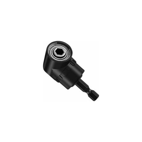 Adattatore a 105°, portapunte ad angolo retto, cacciavite angolare, portapunte angolare multiuso con portapunte magnetico da 1/4", adattatore per punte per forare in spazi ristretti - Crezuo