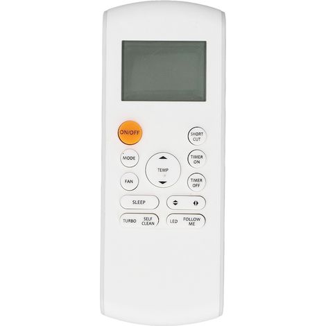 Télécommande climatiseur remplacement, ABS, rétroéclairage, 2 piles AAA (1/5)