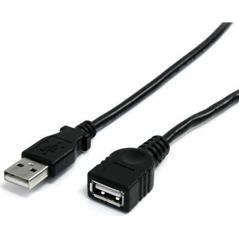 StarTech.com 10 ft Black USB 2.0 Extension Cable A to A - M/F - USB-Verlngerungskabel - USB (M) bis USB (W) - USB 2.0 - 3 m - Schwarz - fr P/N: 35FCREADBK3 (USBEXTAA10BK)