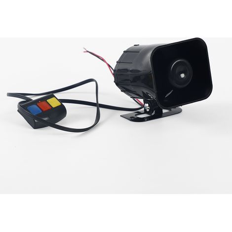 Direct sales of car and motorcycle horn square-mouth 3-tone alarm sirens 12V three-tone high-pitched alarm (1/3)