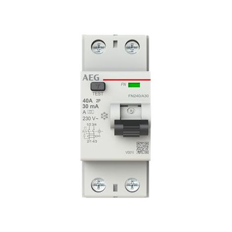 Fehlerstromschutzschalter AEG fn240/a30 40A 30mA (1/3)