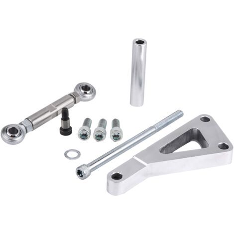 Kit de support d'alternateur en aluminium poli Kit de support Lwp de pompe à eau pour Chevy SBC 350 (1/5)