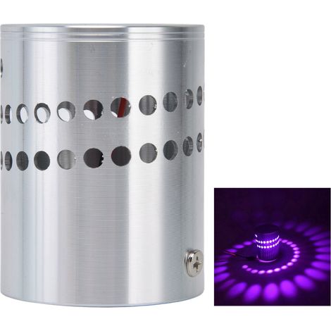 Applique murale spirale en aluminium LED, plafonnier spirale minimaliste moderne, applique murale 3W à montage en surface, salon, entrée, table de chevet, bar, luminaire décoratif spirale multi-trous, (1/5)