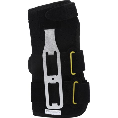 Poignet gauche attelle ajustable 2 sangles velcro, soutien entorse fracture, soulagement douleur main gauche. (1/5)